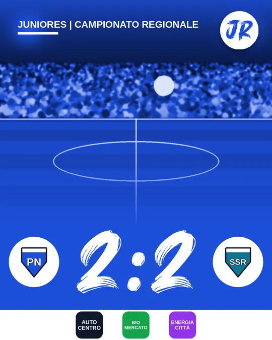 Post di esempio: Polisportiva Nord contro SS Riviera 2:2, Juniores